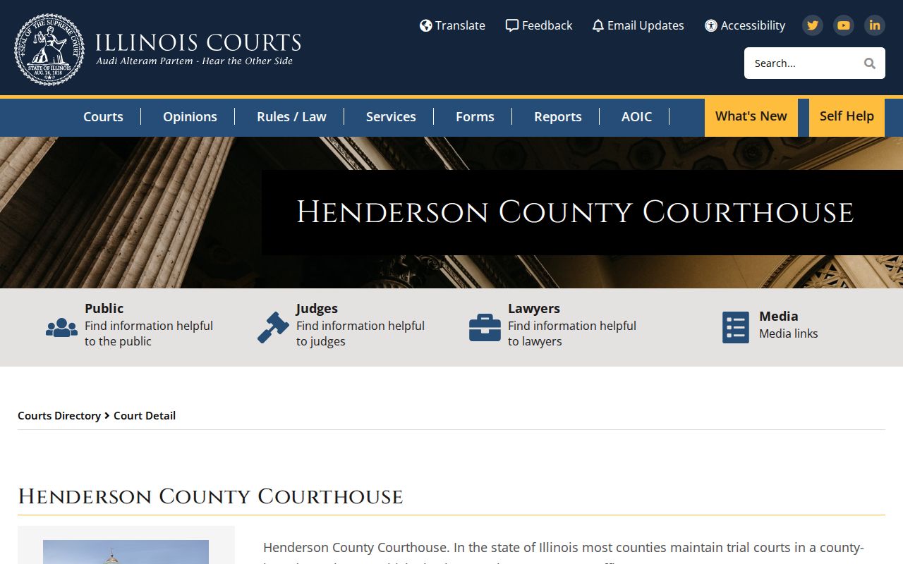 Henderson County arrest case courthouse and records link